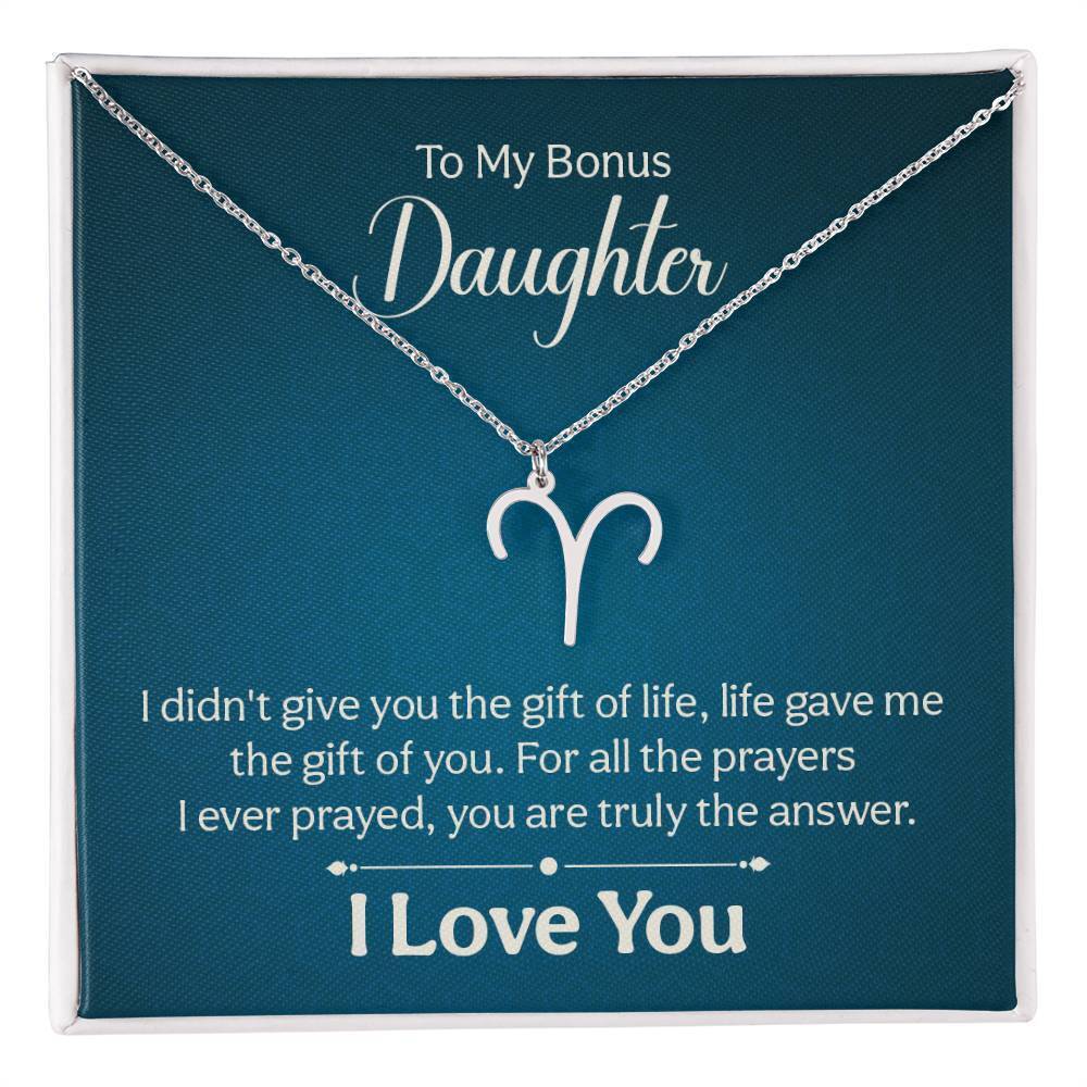 Gift of Life Aries Zodiac Necklace Silver Tone Standard Box